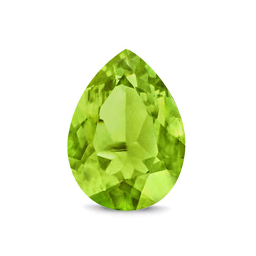 Pear Peridot CZ Loose Gemstones (Pack of 5)